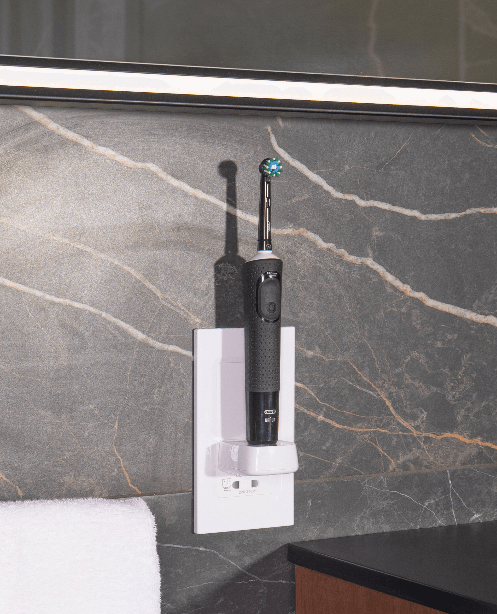 ProofVision Oral-B In-Wall Ellectric toothbrush charger